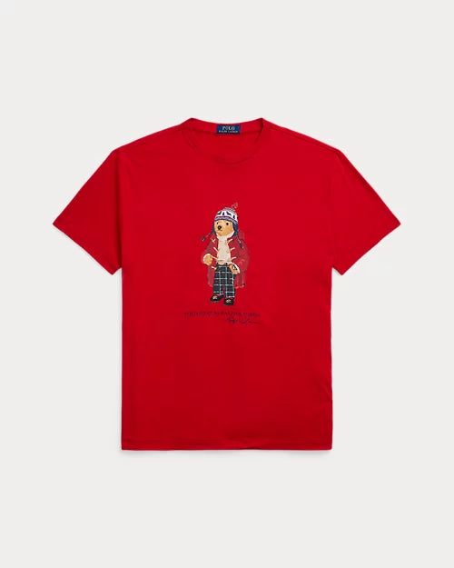 Classic Fit Polo Bear Red Jersey T-Shirt