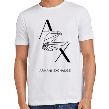 Bird style logo regular print white & Black tshirt