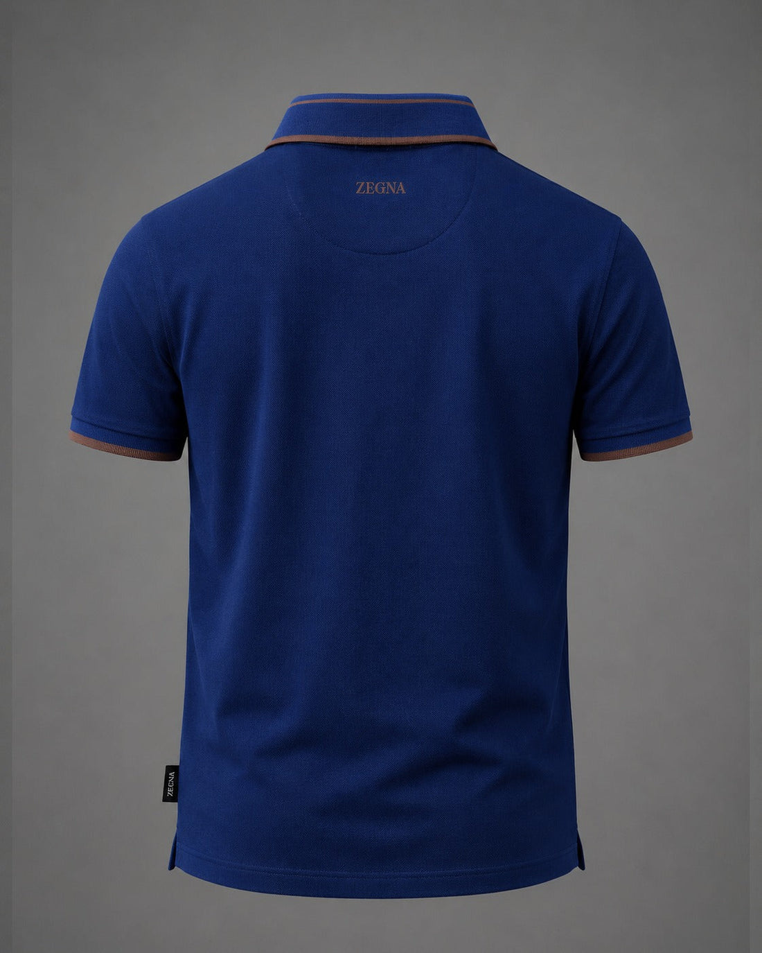 Navy Terracotta Luxury Polo